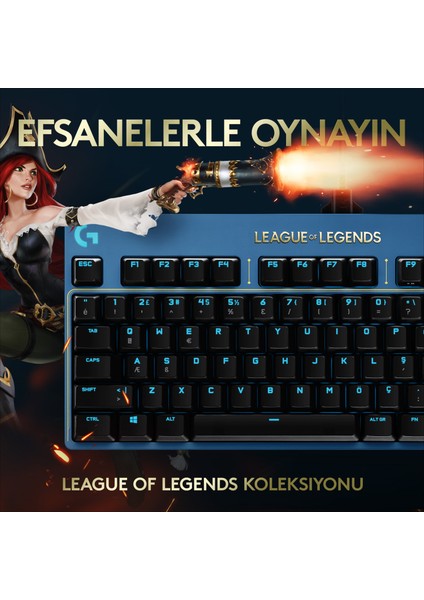 G Pro Kablolu Mekanik Rgb Ingilizce Oyuncu Klavyesi - League Of Legends Versiyonu