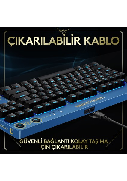 G Pro Kablolu Mekanik Rgb Ingilizce Oyuncu Klavyesi - League Of Legends Versiyonu