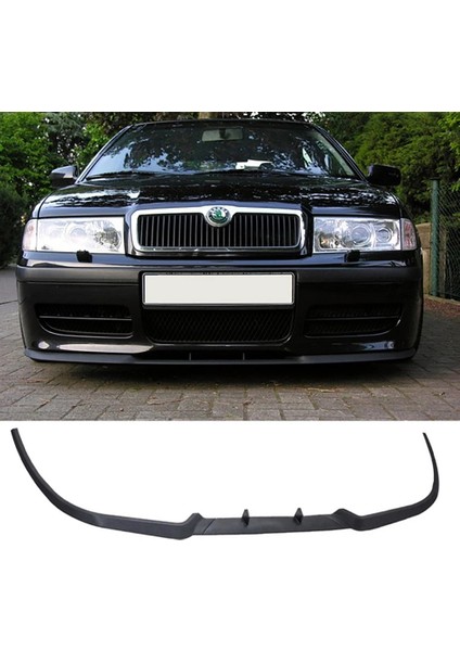 Skoda Octavia Mk2 Ön Lip Mat Siyah Ön Tampon Lip