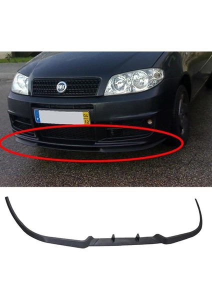 Fiat Punto 188 Ön Lip Mat Siyah Ön Tampon Lip