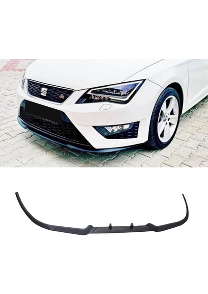 Seat Leon Mk3 2013 - 2019 Ön Lip Mat Siyah Ön Tampon Lip