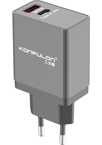 C59 Quick USB 3.0 ve Type-C Pd 20W Seyahat Hızlı Şarj Cihazı