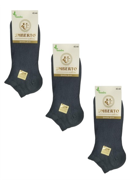 Umberto 6 Adet Erkek Doğal Bambu Patik Çorap - 307