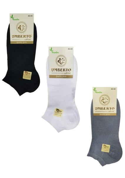 Umberto 6 Adet Erkek Doğal Bambu Patik Çorap - 307