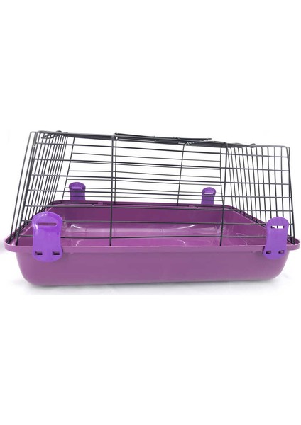 Guinea Pig, Tavşan, Kemirgen Kafesi 40 x 57 x 30 cm Mor