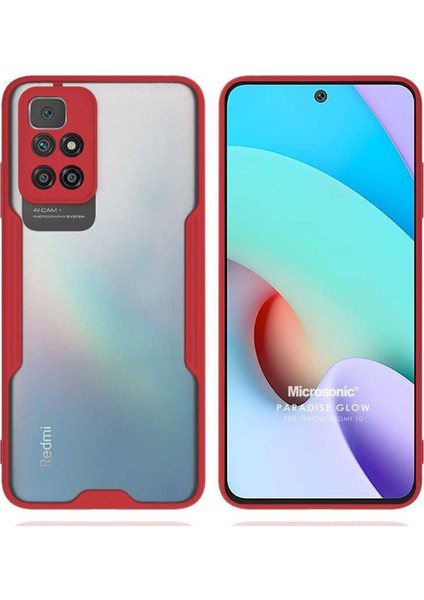 Xiaomi Redmi 10 Kılıf Paradise Glow Kırmızı