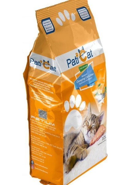 Paticat Portakal Kokulu Ince Taneli Kedi Kumu 10 Lt