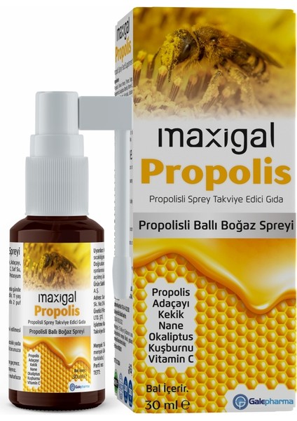 Propolisli Ballı Boğaz Spreyi 30 Ml