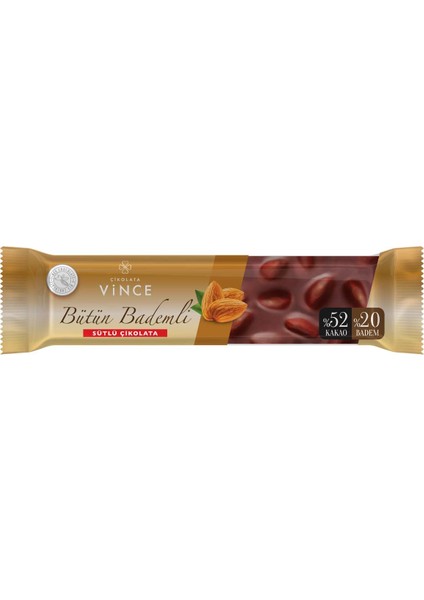 Bütün Bademli Sütlü Çikolata 80 gr