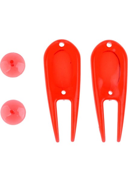 10 x Plastik Golf Divot Onarım Aracı Topu Işaretleyici Golfçü Onarım Kiti Kırmızı indirimleri
