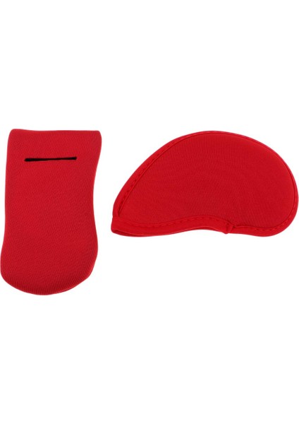 10 Adet Neopren Golf Demir Kafa Kapakları + 1 Adet Golf Atıcı Headcovers Kırmızı Set fırsatları