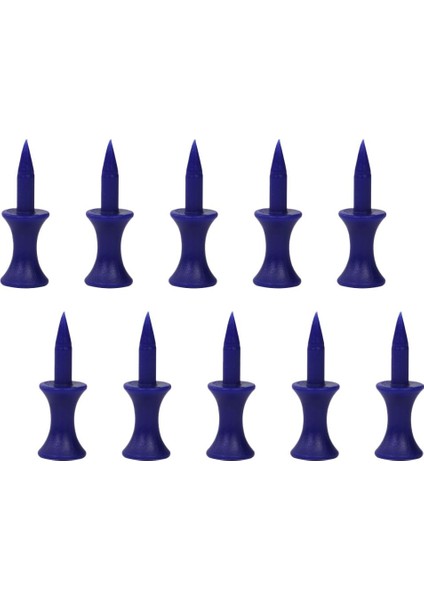 10 Adet 70MM Plastik Golf Tees Açık Golf Acemi Için Egzersiz Malzemeleri 37MM Mavi indirimleri