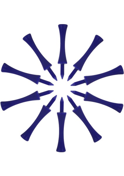 10 Adet 70MM Plastik Golf Tees Açık Golf Acemi Için Egzersiz Malzemeleri 70MM Mavi