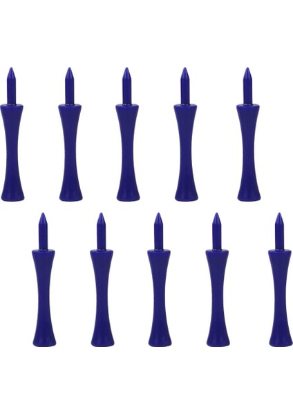 10 Adet 70MM Plastik Golf Tees Açık Golf Acemi Için Egzersiz Malzemeleri 70MM Mavi indirimleri