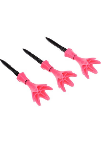 3 Adet Ayarlanabilir Golf Tees Plastik Dönebilen Golf Tees Golf Tee Set Pembe indirimleri