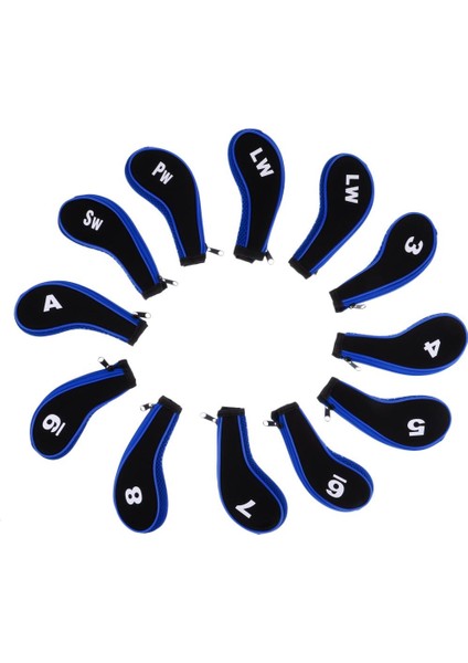 12 Parça Evrensel Golf Kulübü Başağı Golf Kulübü Demir Kapakları Numarası Etiketleri Mavi Kapakları(Yurt Dışından) indirimleri