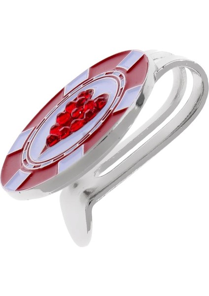 Yenilik Alaşım Golf Topu Marker Şapka Klip Dayanıklı Golf Hediye Kırmızı Kalp