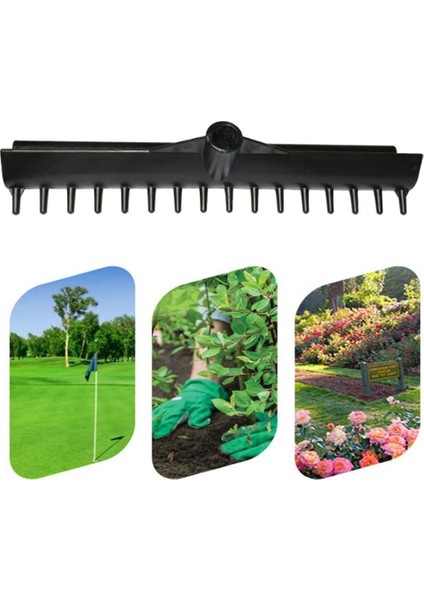 Standart Golf Bunker Rake Başkanı Çift Taraflı Komisyon Kafası Bahçe Toprak Kum Perdesi Için modelleri