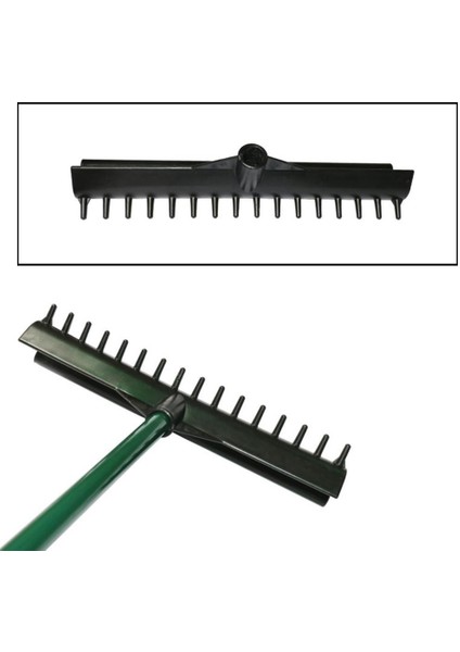 Standart Golf Bunker Rake Başkanı Çift Taraflı Komisyon Kafası Bahçe Toprak Kum Perdesi Için indirimleri