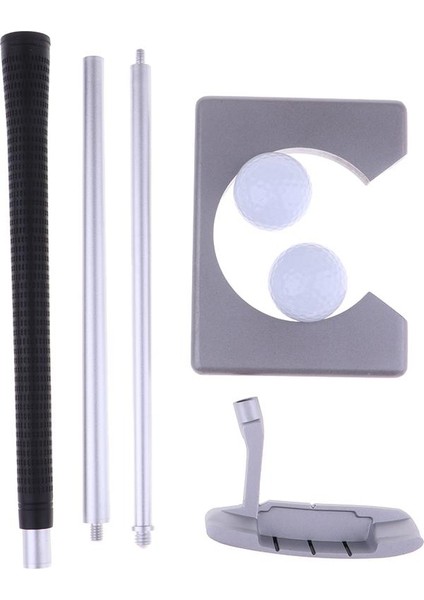 Taşınabilir Golf Putter Seyahat Uygulaması Koyarak Seti Taşıma Çantası Topu