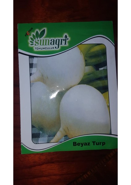 Beyaz Turp Tohumu 1 Paket Yüksek Verimlidir.
