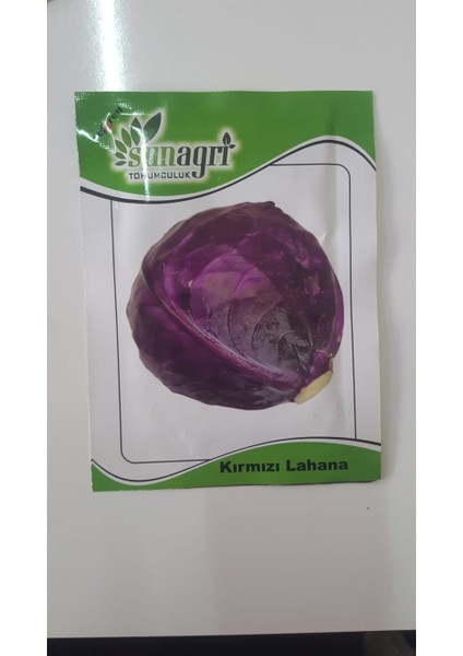 Kırmızı Lahana Tohumu 1 Paket Yüksek Verimlidir.