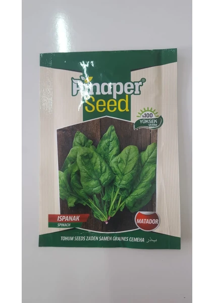 Pinaper Seed Ispanak Tohumu 1 Paket Yüksek Verimlidir.