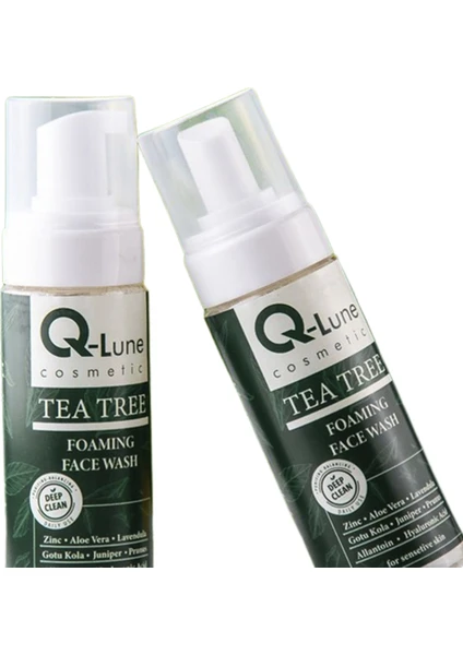 Q-Lune Cosmetic Tea Tree Yüz Temizleme Köpüğü