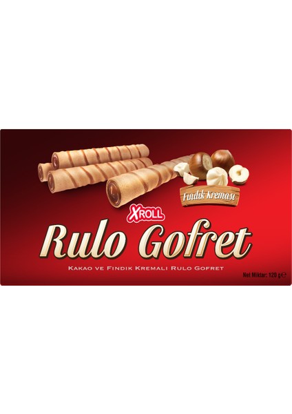 Fındıklı Rulo Gofret 120 gr