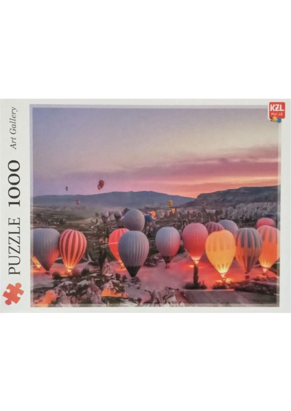 Kapadokya Hava Balonları 1000 Parça Puzzle Pazıl 68X48 cm