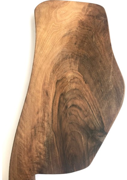 Doğal Ceviz Ağacı Kesme Tahtası-Satır Formunda-Özel Tasarım- 40X16X2.0CM No:6