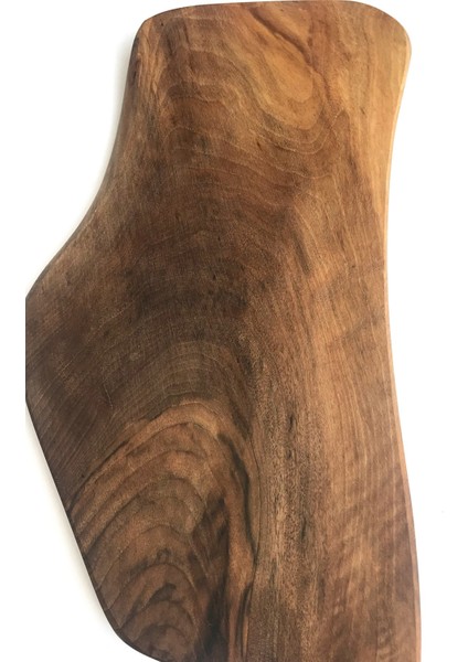 Doğal Ceviz Ağacı Kesme Tahtası-Satır Formunda-Özel Tasarım- 40X16X2.0CM No:6