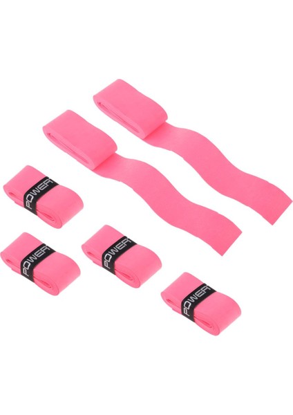 6 Parça Tenis Badminton Squash Raket Kavrama Overgrip Bant Pembe(Yurt Dışından)