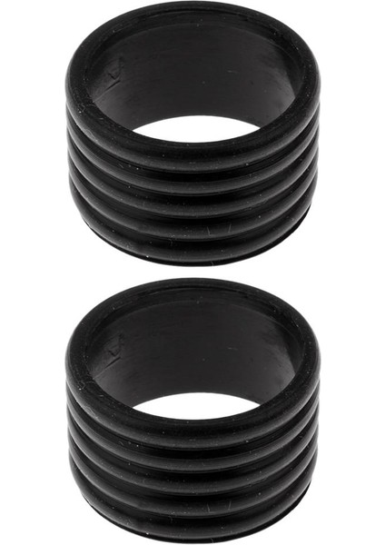 2x Dayanıklı Badminton Tenis Raket Fix Yüzük Band Overgrip Aksesuarları Siyah