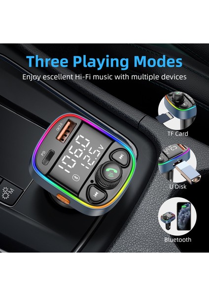 Araç İçi Bluetooth Şarj Cihazı - Siyah (Yurt Dışından) indirimleri