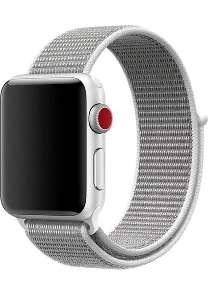 Apple Watch Seri 7 6 5 4 3 2 Se 42MM / 44MM / 45MM Uyumlu Spor Loop Dokuma Hasır Kordon