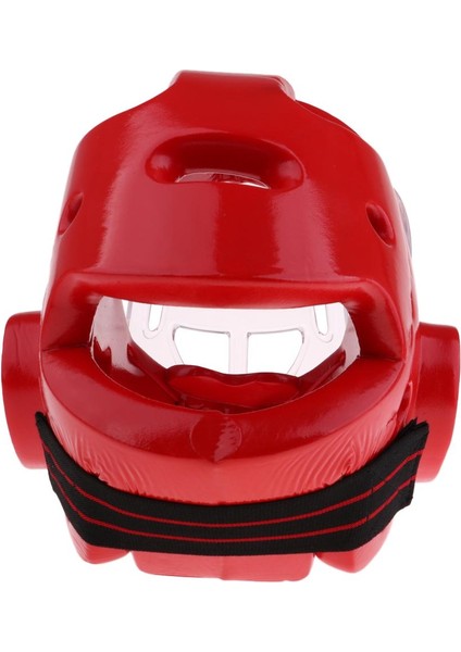 Taekwondo Kask Boks Karate Kafa Bekçi Dişli Yüz Koruyucu Maskesi Kırmızı Xl fırsatları