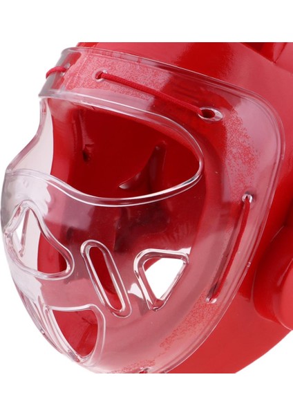 Taekwondo Kask Boks Karate Kafa Bekçi Dişli Yüz Koruyucu Maskesi Kırmızı Xl indirimleri