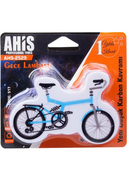 Gece Lambası LED Anahtarlı Bisiklet AHS2529-NO517 7810