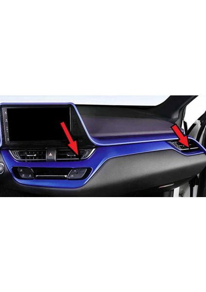 Toyota C-Hr 2016-2019 Konsol Alt Kaplama 2 Parça Mavi fiyatları