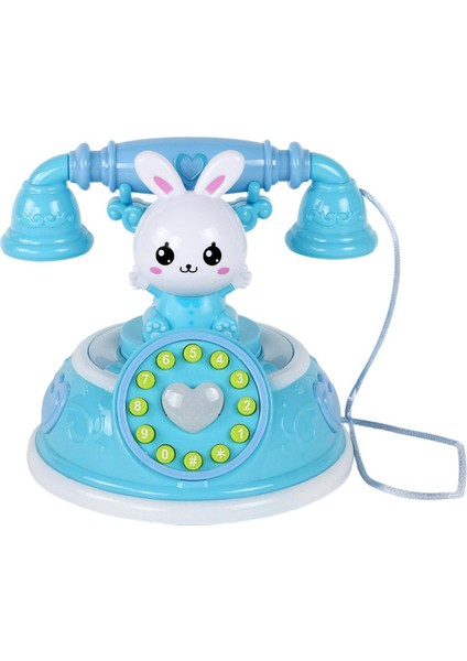 Çizgi Film Telefon Oyuncak Ile Hafif Müzik Hikayesi Gelişimi Çocuklar Için Bebek Mavi (Yurt Dışından)