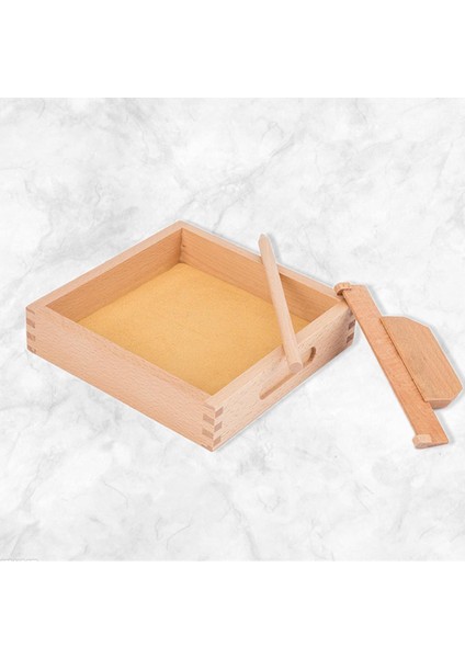 Montessori Ahşap Kazıma Sandbox Eğitici Oyuncaklar Yazma Egzersizleri Aracı (Yurt Dışından) modelleri