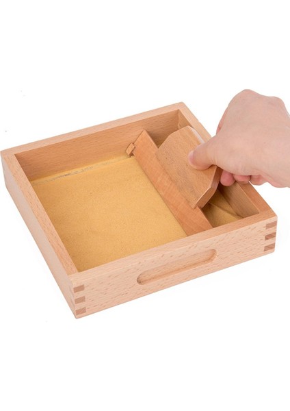 Montessori Ahşap Kazıma Sandbox Eğitici Oyuncaklar Yazma Egzersizleri Aracı (Yurt Dışından) fırsatları