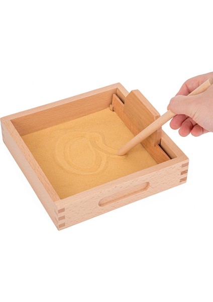 Montessori Ahşap Kazıma Sandbox Eğitici Oyuncaklar Yazma Egzersizleri Aracı (Yurt Dışından) indirimleri