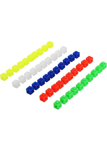 50 Adet Birbirine Matematik Bağlantı Küpleri Erken Eğitici Oyuncaklar Parti Eğlenceli Yaş 3+ (Yurt Dışından)
