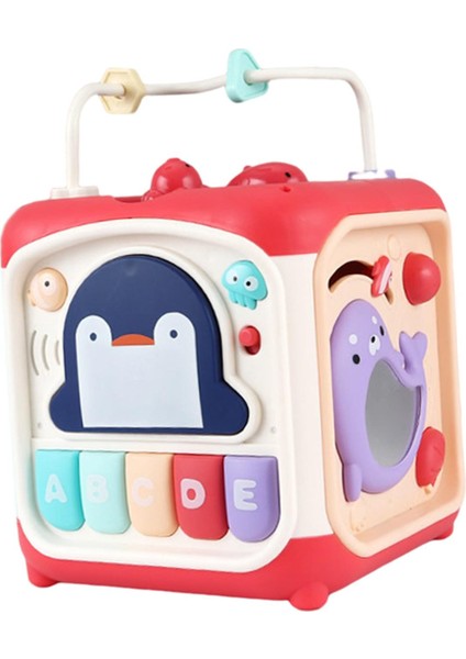 Toddler Müzik Kutusu Bebekler Oyuncaklar Hareketi Müzikal Etkinlik Komik Oyuncaklar Çocuklar Kırmızı (Yurt Dışından)