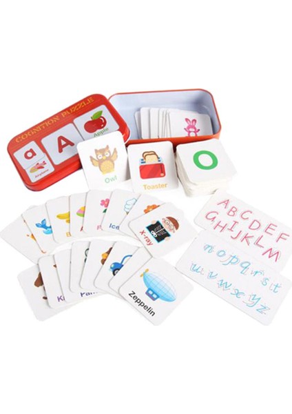 Toddler Bebek Flash Kartları - Erken Eğitim Oyuncakları Hediyeler - Alfabe Bilişsel (Yurt Dışından)