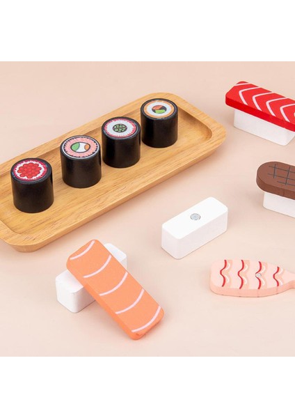 Eğitim Ahşap Oyuncak Suşi Set Playset Çocuk Pişirme Rol Oyna Yiyecek (Yurt Dışından) fırsatları