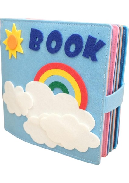 Montessori Sessiz Kitaplar Okul Öncesi Için Taşınabilir Eğitici 3D Duyusal Kitap A (Yurt Dışından)