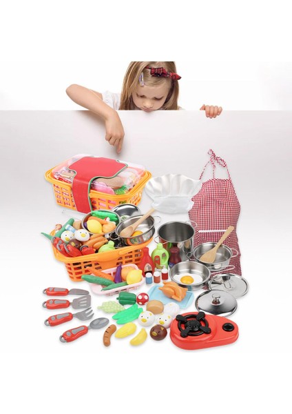 Çocuklar Mutfak Playset Çocuklar Oyna Pretend Rol Mutfak Okul Öncesi Öğrenme Oyuncak (Yurt Dışından)